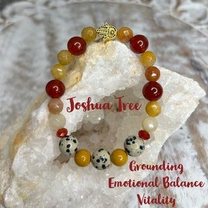 Gemstone beaded bracelet